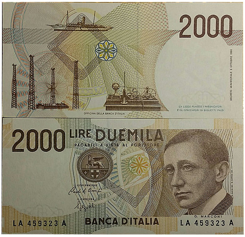 Marconi sulle 2000 lire